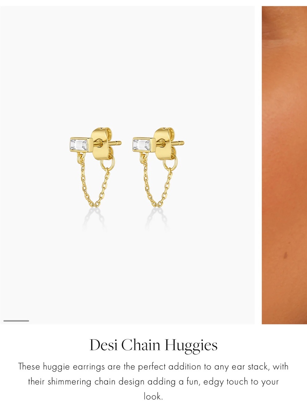 Gorjana Chain Huggies